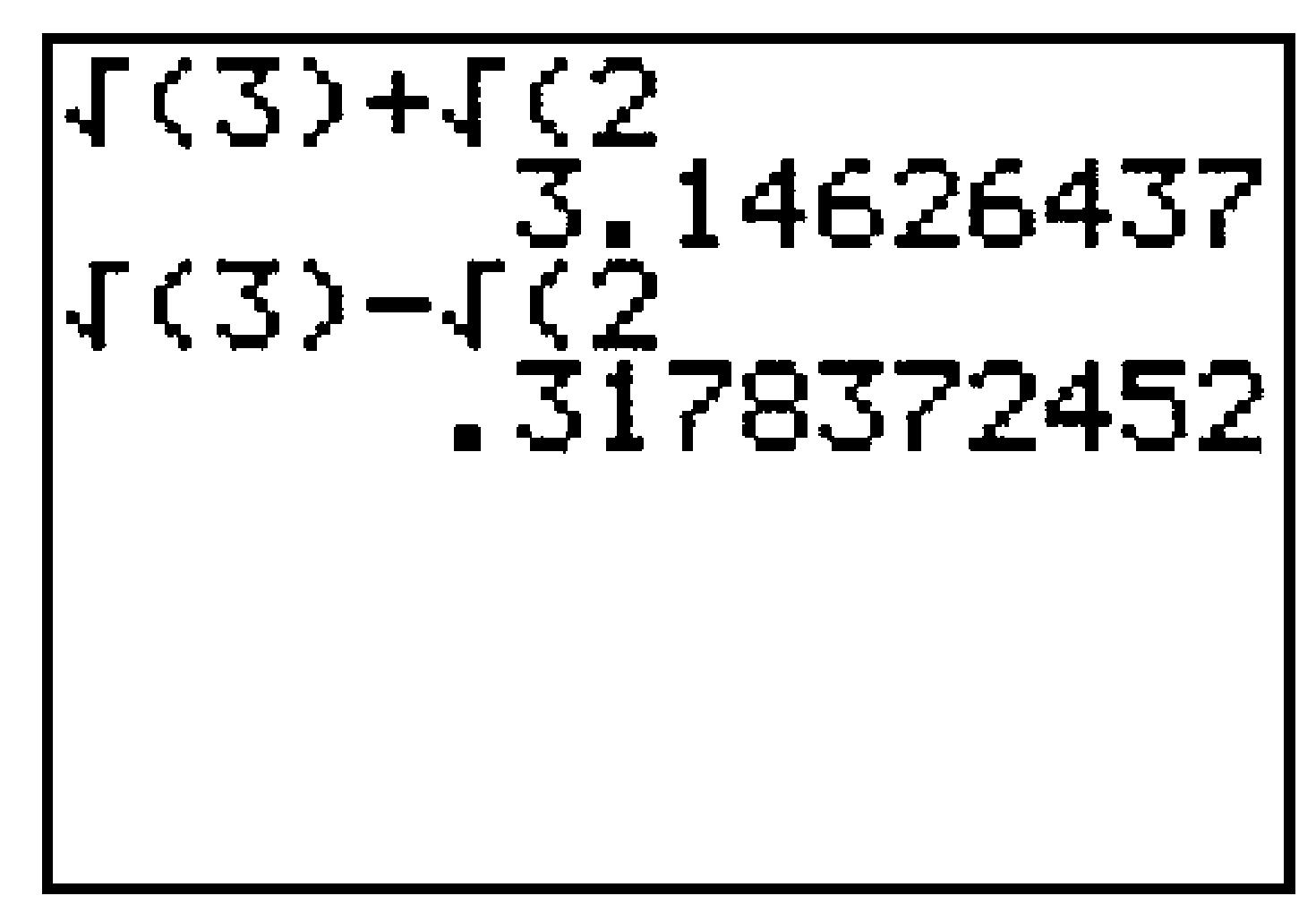 GC with sum and difference of roots